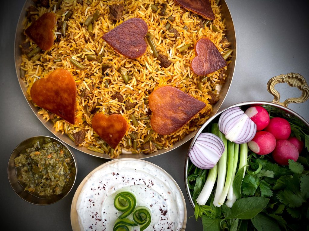 5 Professional Recipes for Persian Saffron Lubia Polo