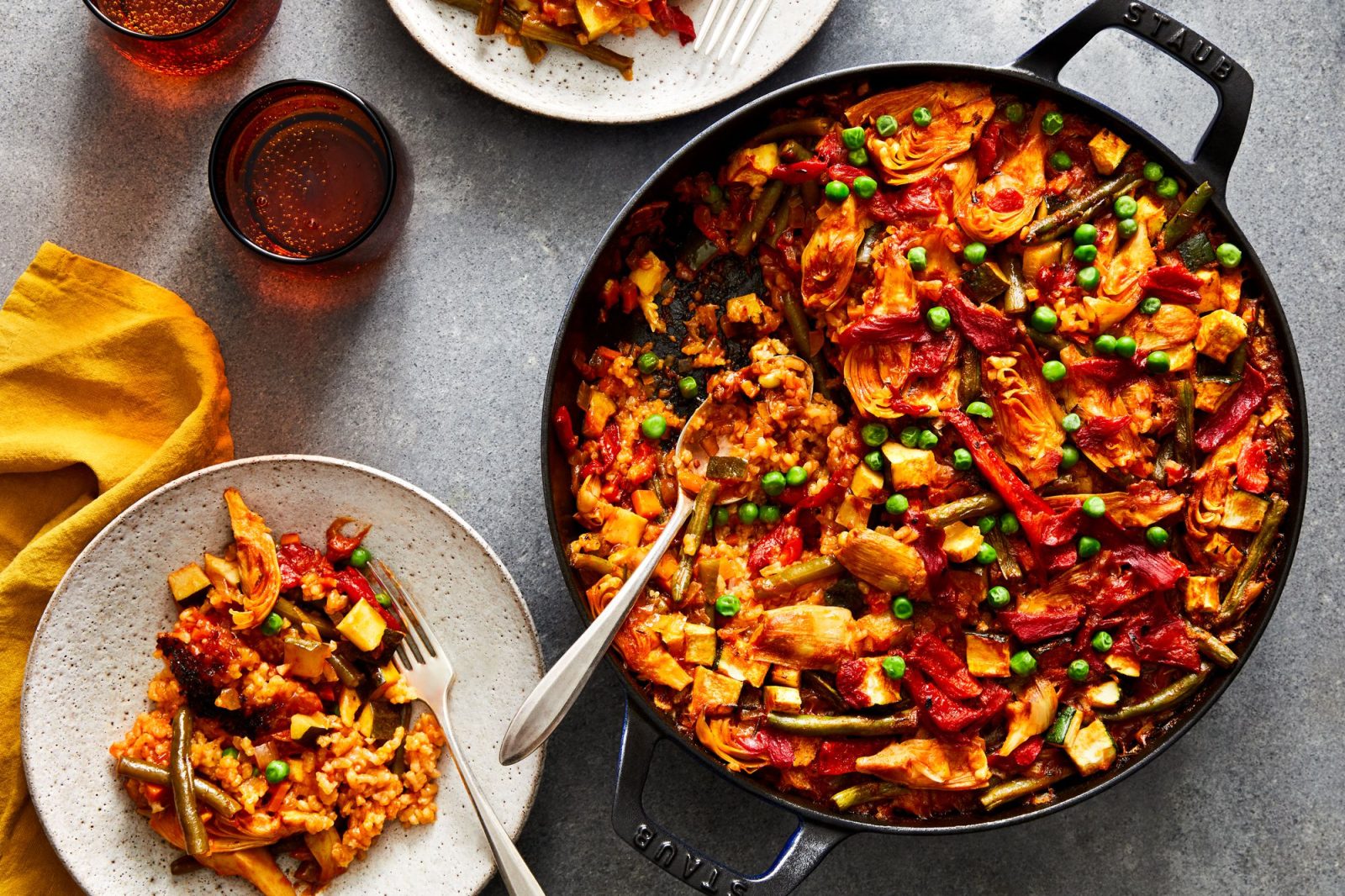 Vegetarian Saffron Paella